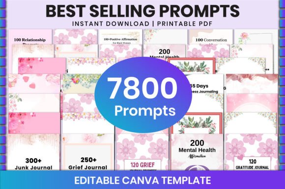 Download Best Selling Prompts for Canva KDP - Premium Resources