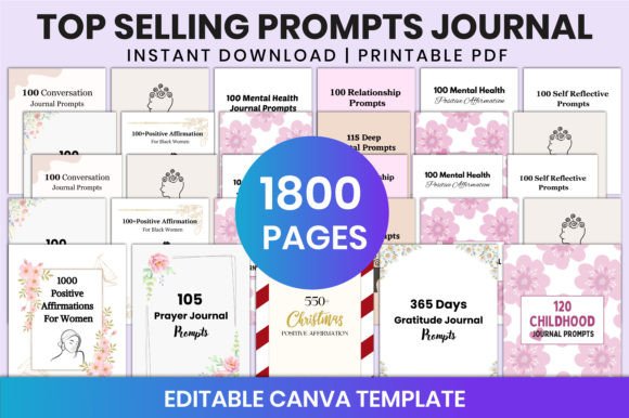 Download Top Selling Prompts Journal for Canva - Premium Bundle