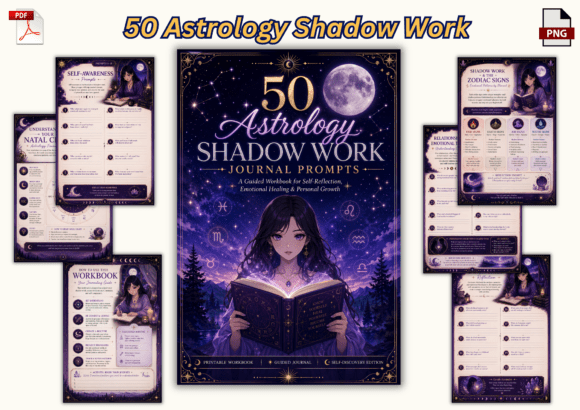 Download 50 Astrology Shadow Work Journal - Shadow work Collection