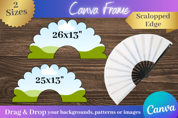 Download Canva Clack Fan Scalloped Edge Template2 - Premium Resources